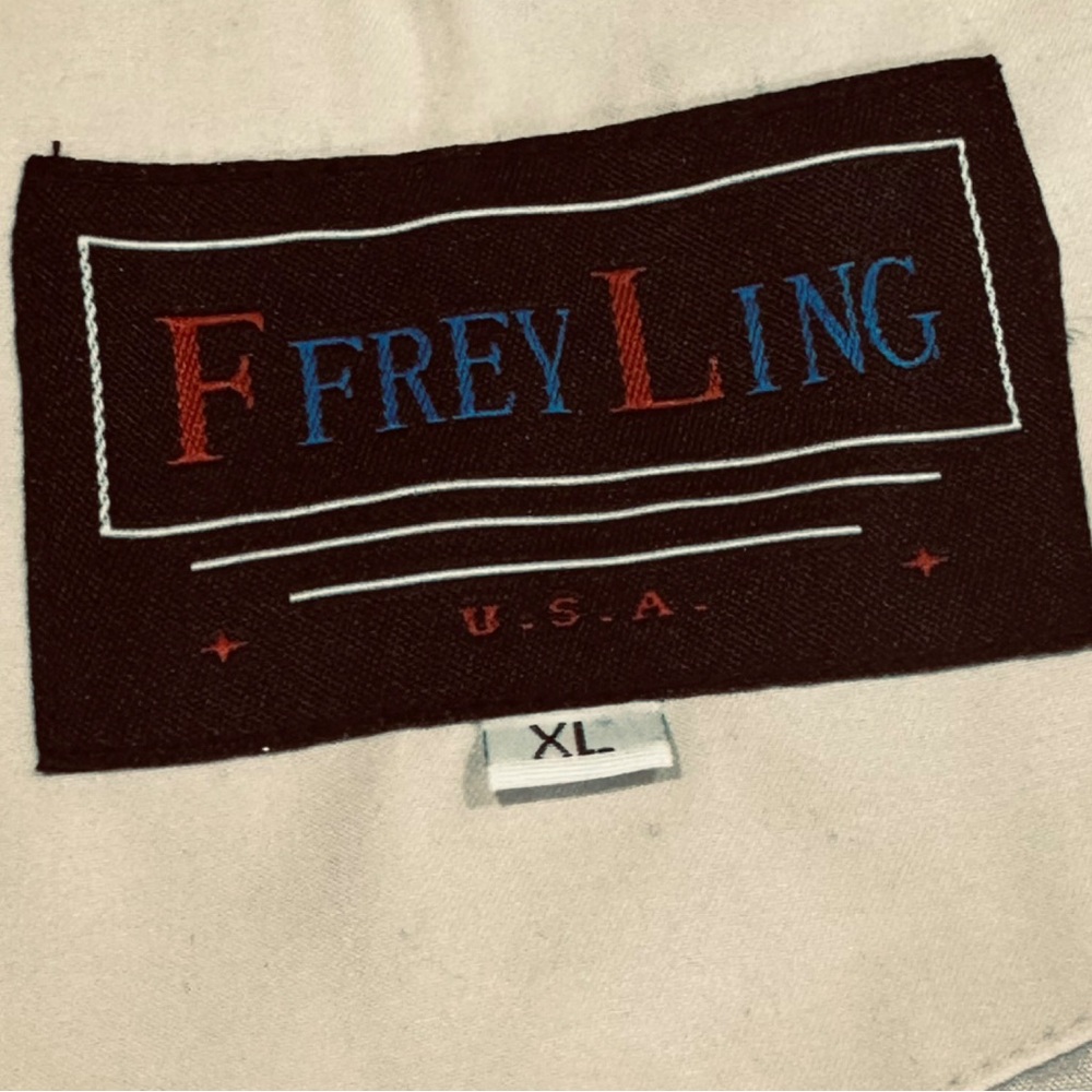 F FreyLing Beige Cannery Casino Hotel Men's Jacket Size XL - Picture 3 of 5